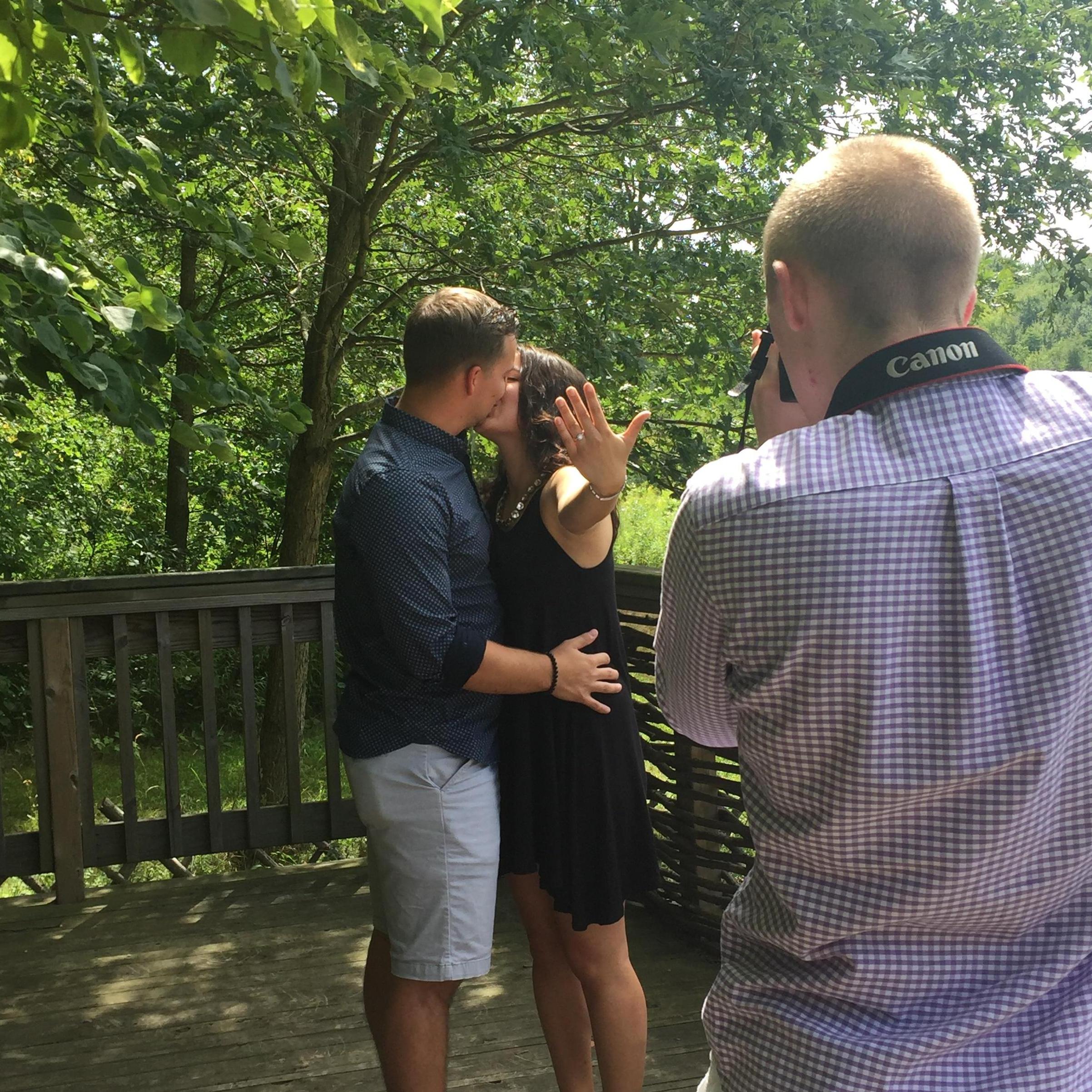 We also got to be a part of Nick's proposal to Erin. Such a beautiful day to celebrate them!