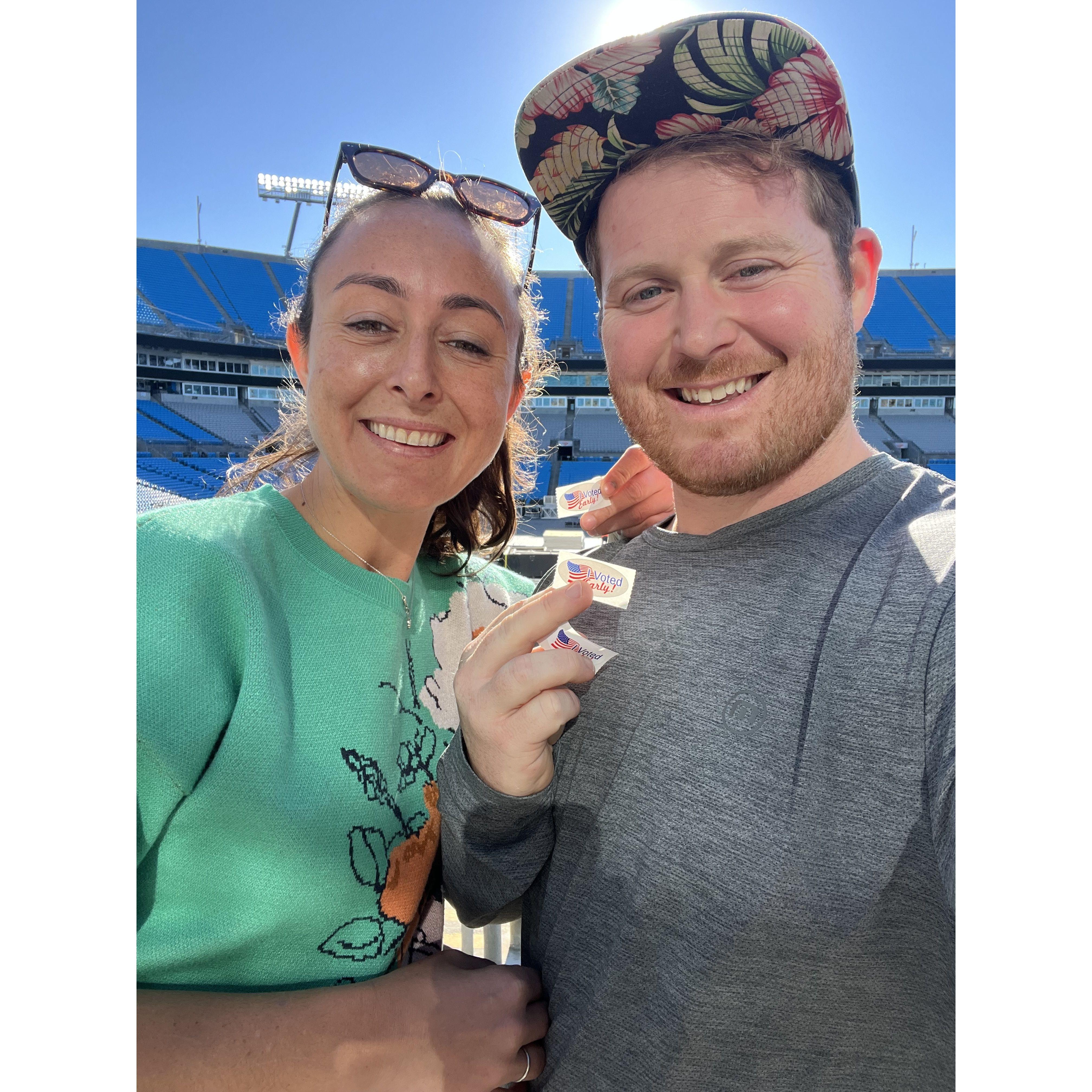 Doing out civic duty!