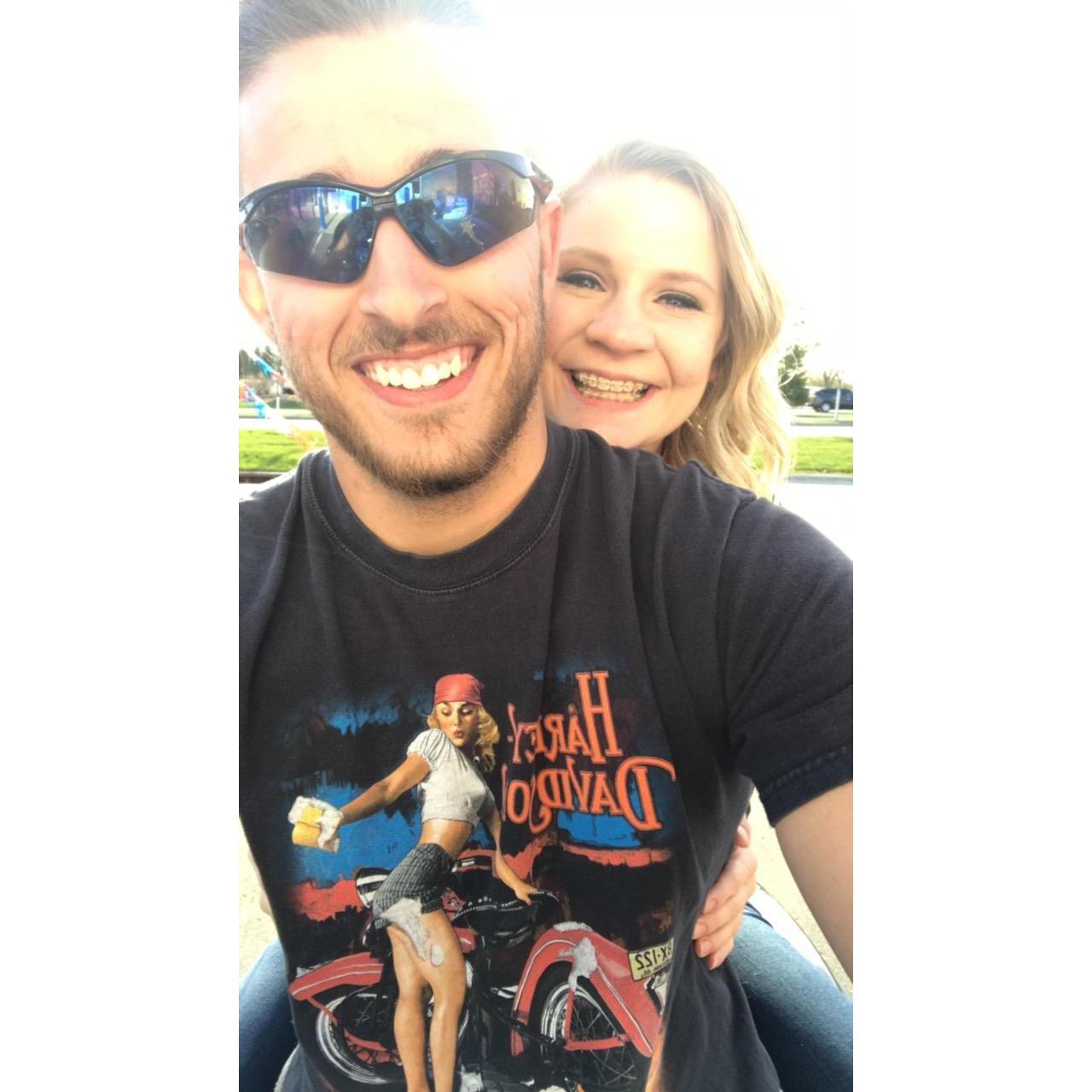 First motorcycle ride of many.