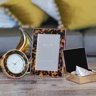 Faux Tortoise Shell Lacquered Photo Frame