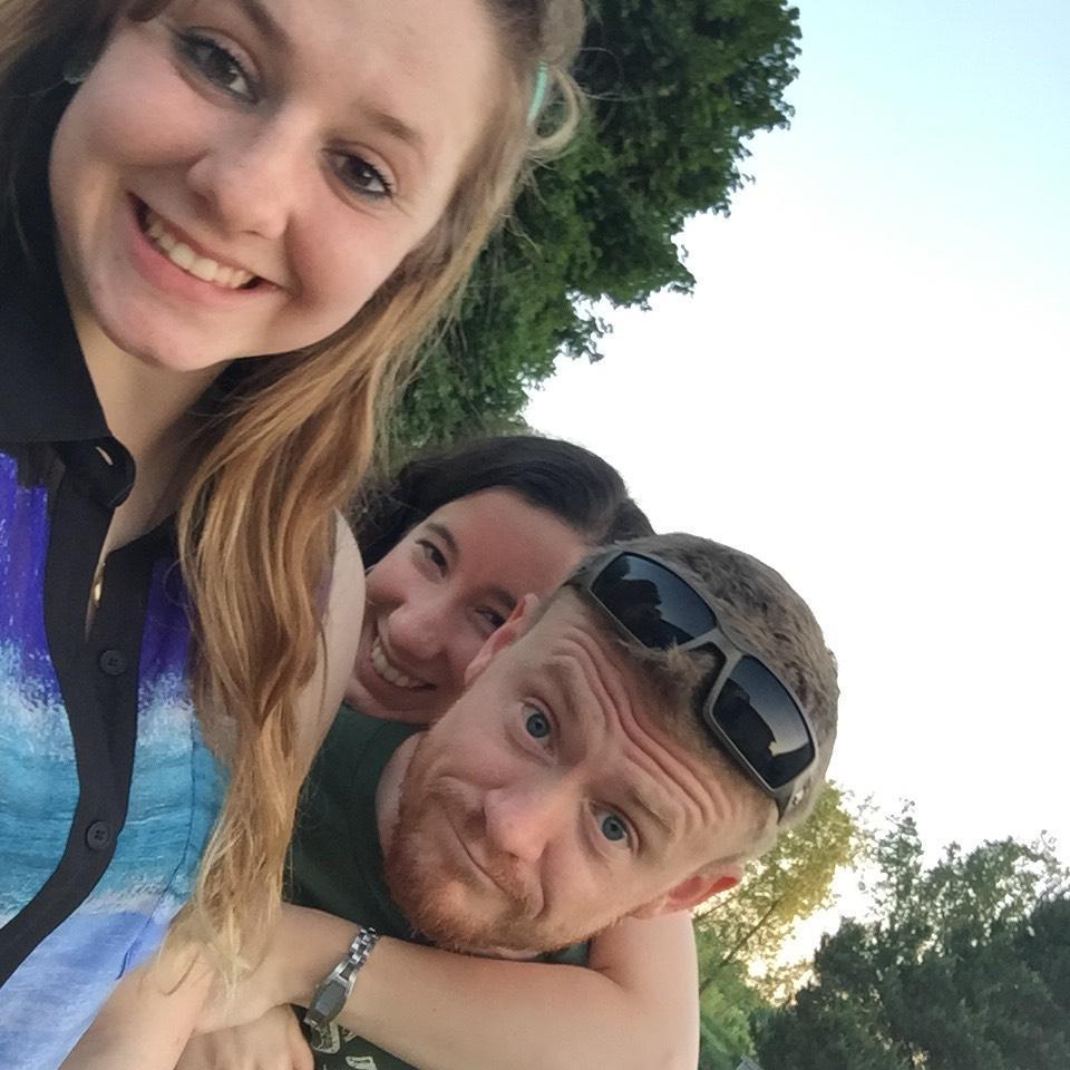 Hanging out with Dave's sister, Anna - Sarah can't wait to have another official sister in her life!