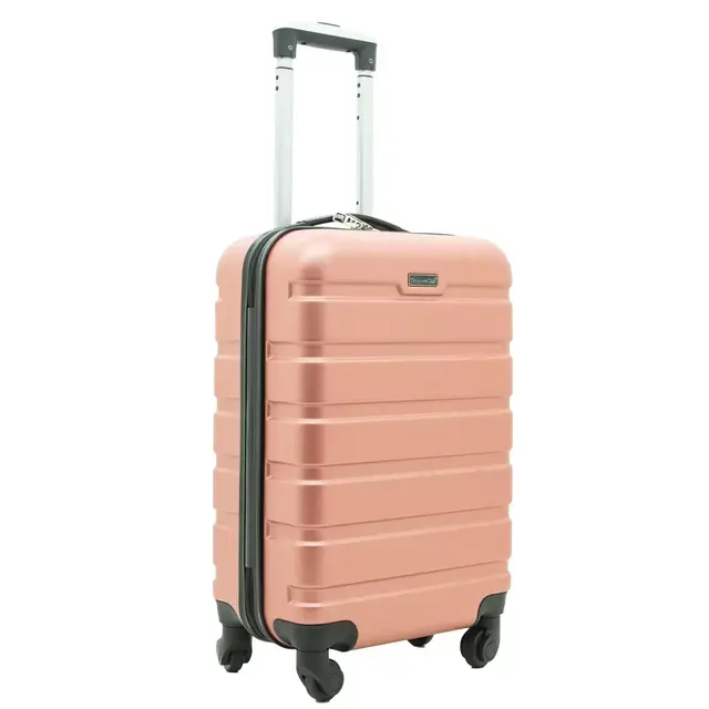 Traveler's Club® Luggage 20-Inch Hardside Spinner Carry On Suitcase in Rose Gold