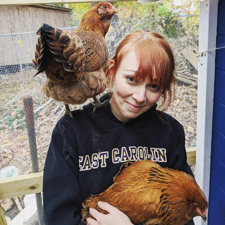 Sophia and Lucia - our first chickens!