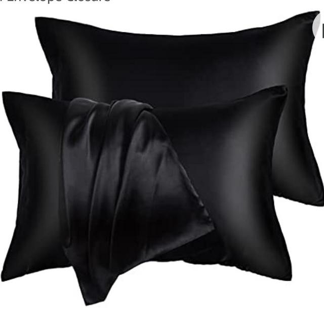 Black Satin Pillowcase (2 Pack)