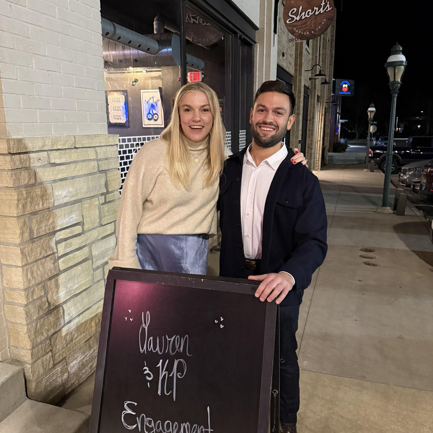 November 2024 - Celebrating our engagement with friends in Iowa!