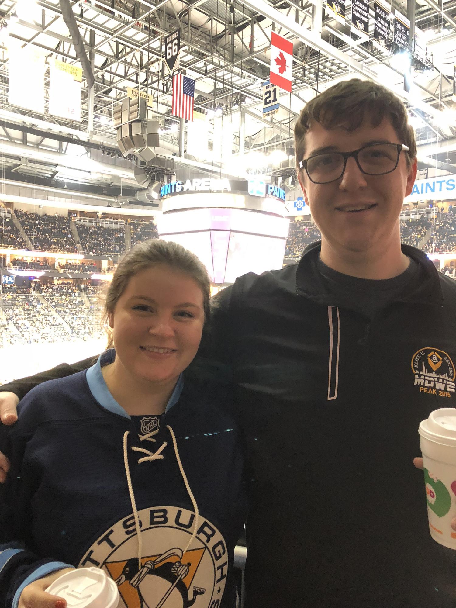 Dan's first Penguin game!