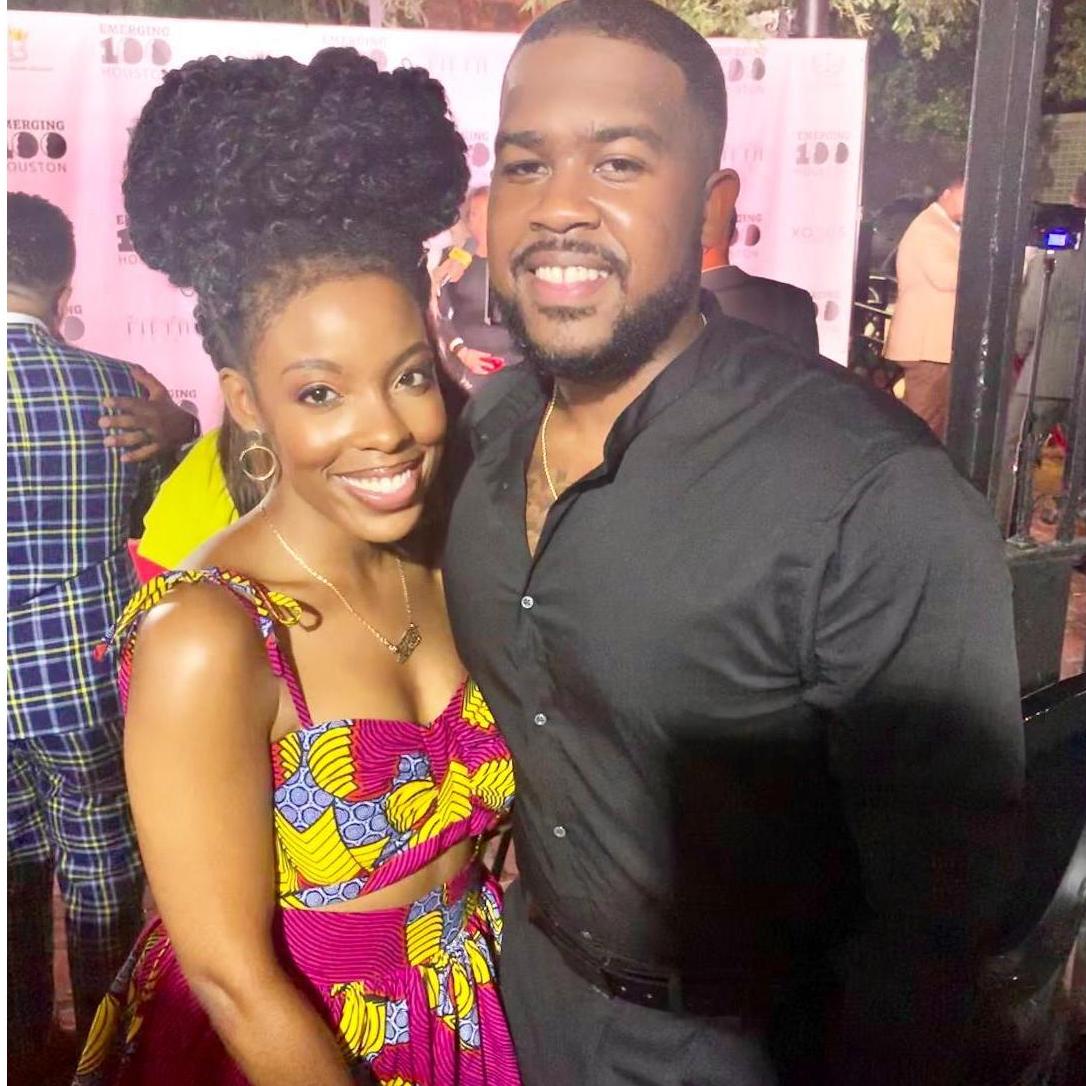 Us at B.A.E (Black and Educated) party hosted by the Emerging 100.