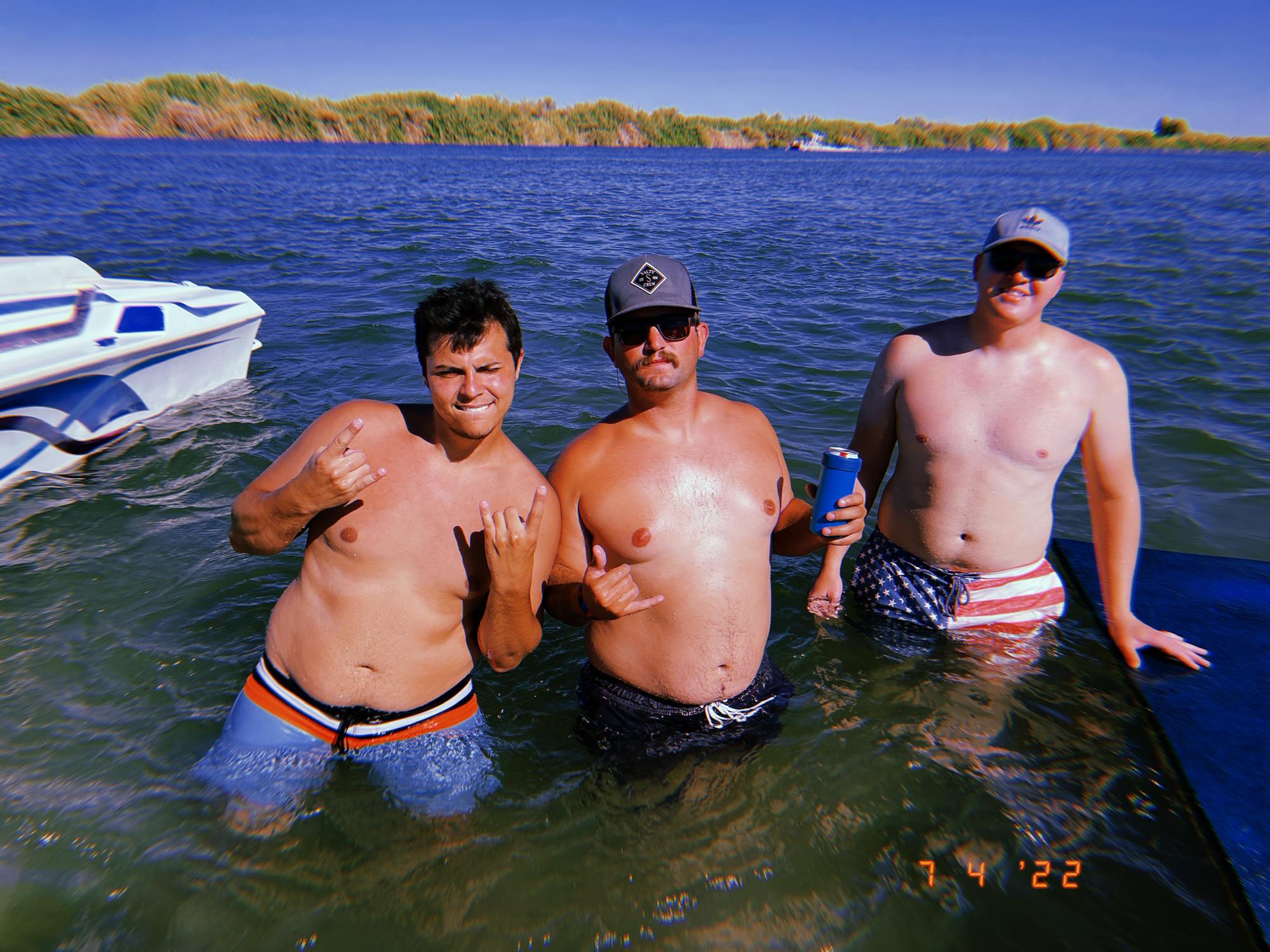 River days with Stone (Haileys brother), Colt and Caleb (Haileys cousin)