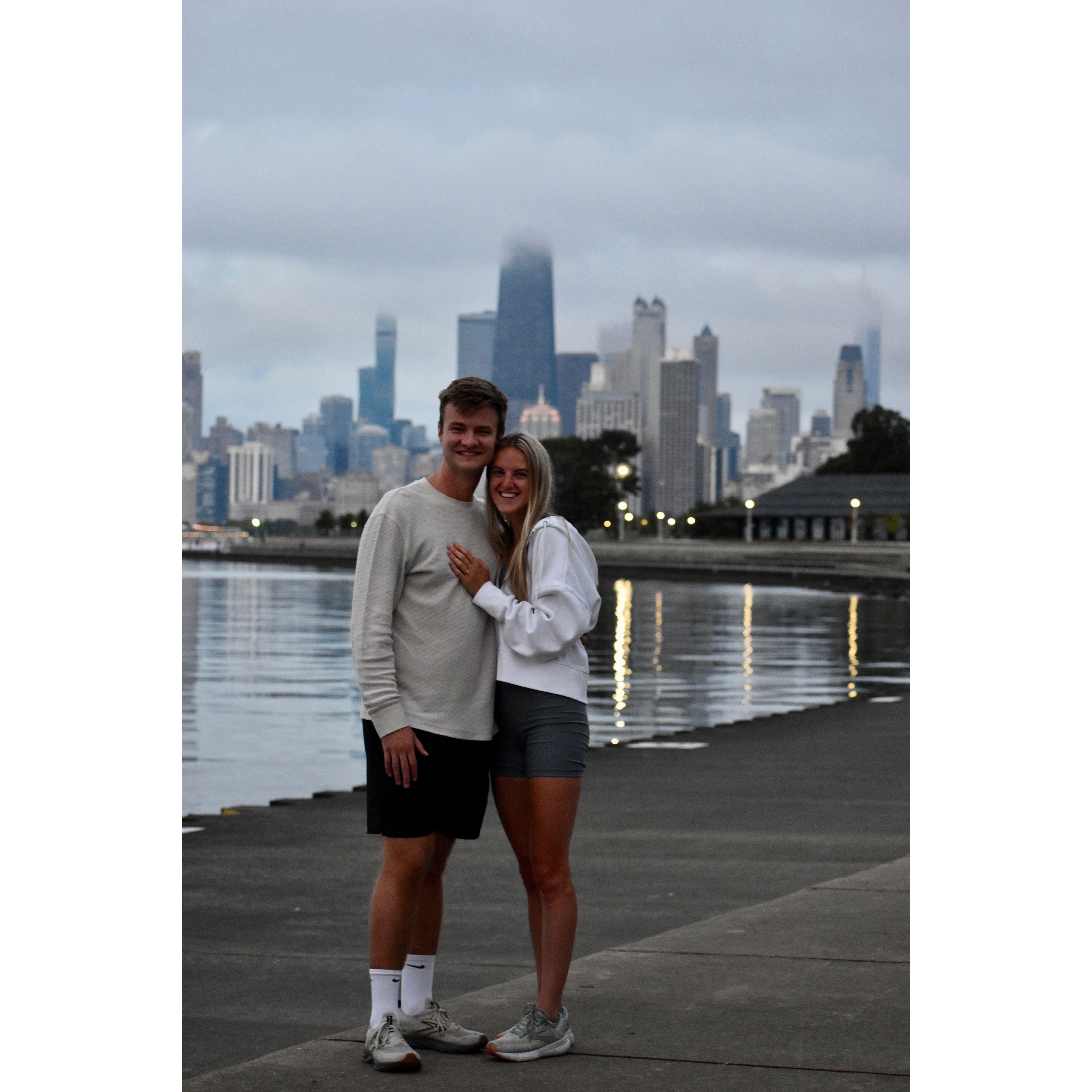 08/17/2024 - ENGAGED!! The best lakefront sunrise walk