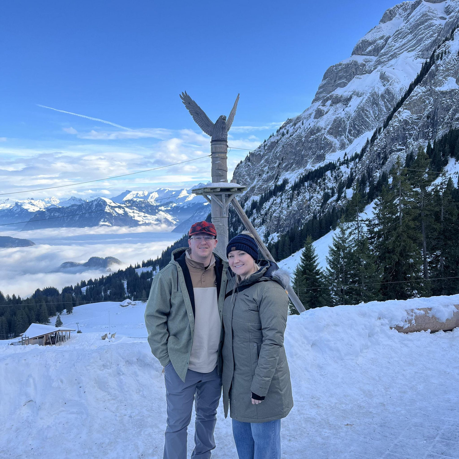 Exploring the Swiss Alps in December