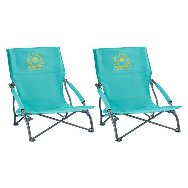 Maui and Sons Comfort Sling Back Bag Beach Camping Picnic Chair Teal