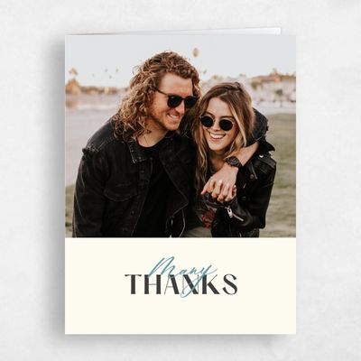 Beige Photo Wedding Thank You - Finneas Photo