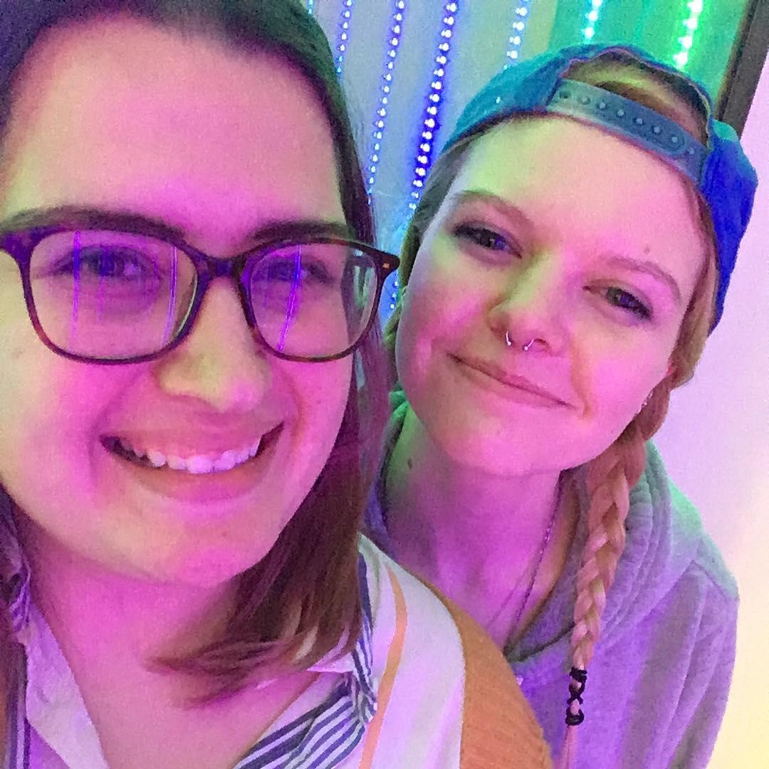 Sammi and Gillean (bridesmaid) at the Contemporary Art Center