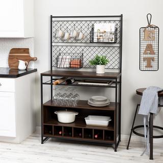 Kitchen Bakers Rack with Wine Storage