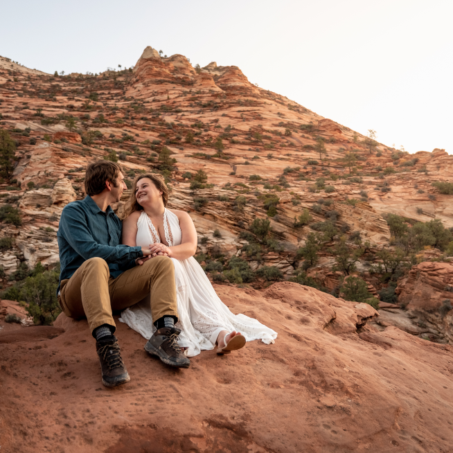 Engagement Photo at Zion National Park