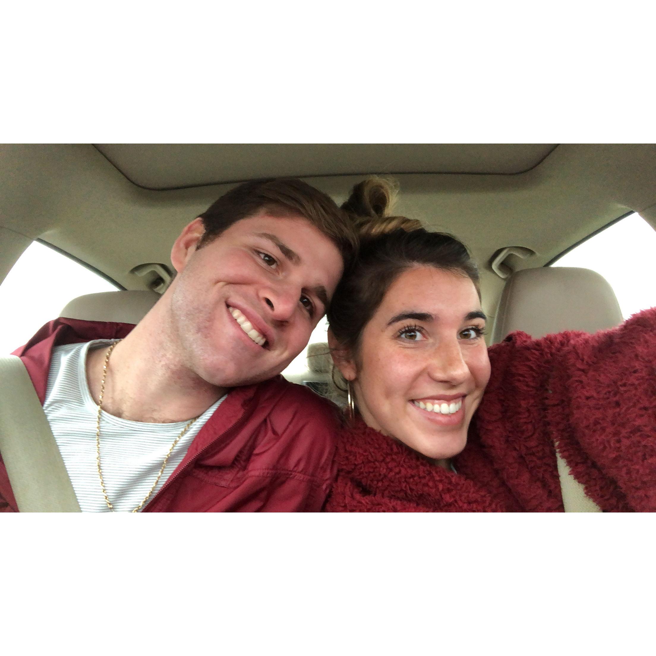 Always taking selfies in the car