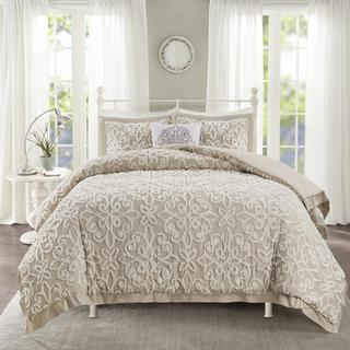 Sabrina 4-Piece Tufted Cotton Comforter set