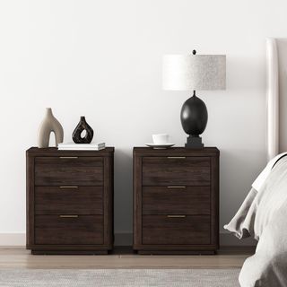 Evelyn 3-Drawer Nightstand, Set of 2