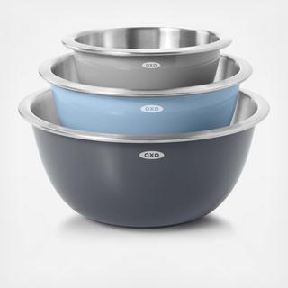 Good Grips 3-Piece Stainless Steel Mixing Bowl Set