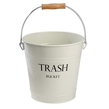 iDesign Pail Metal Round Wastebasket