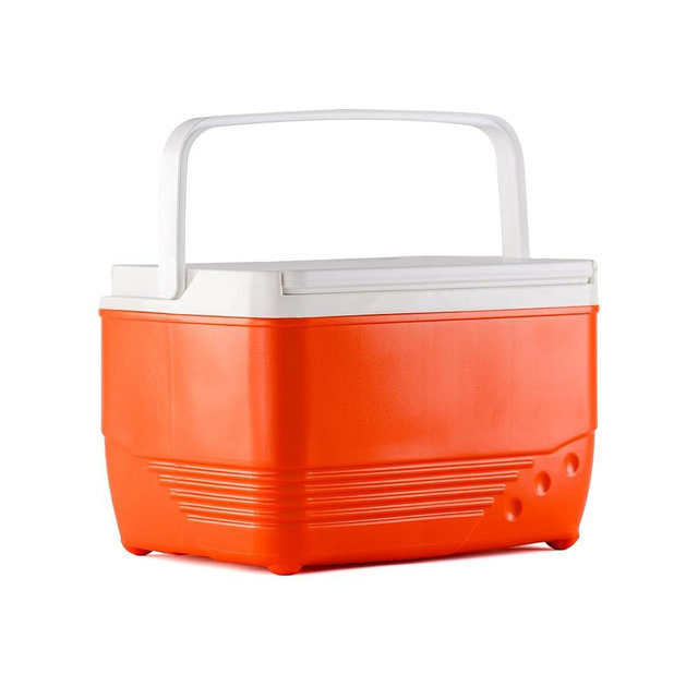 Small Cooler Hard Shell, Ice Chest with Retractable Handle, Small Hard Cooler Box with 3–4 Day Ice Retention, Car Cooler for Picnic, Beach, Work & Travel