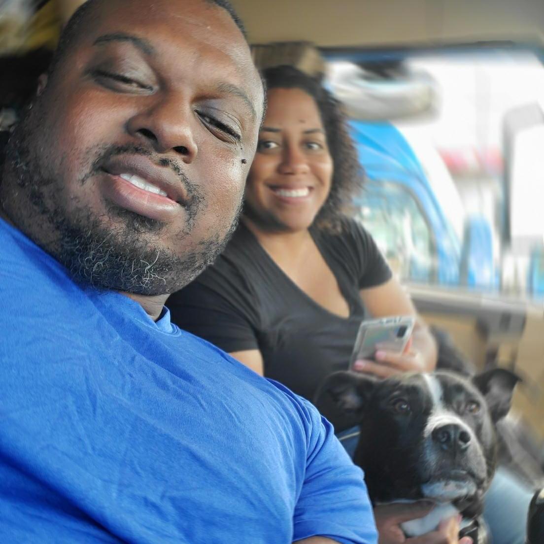 Chance and I tagging along for the ride while Bruce worked. Miami, then Orlando ahead of Hurricane Dorian