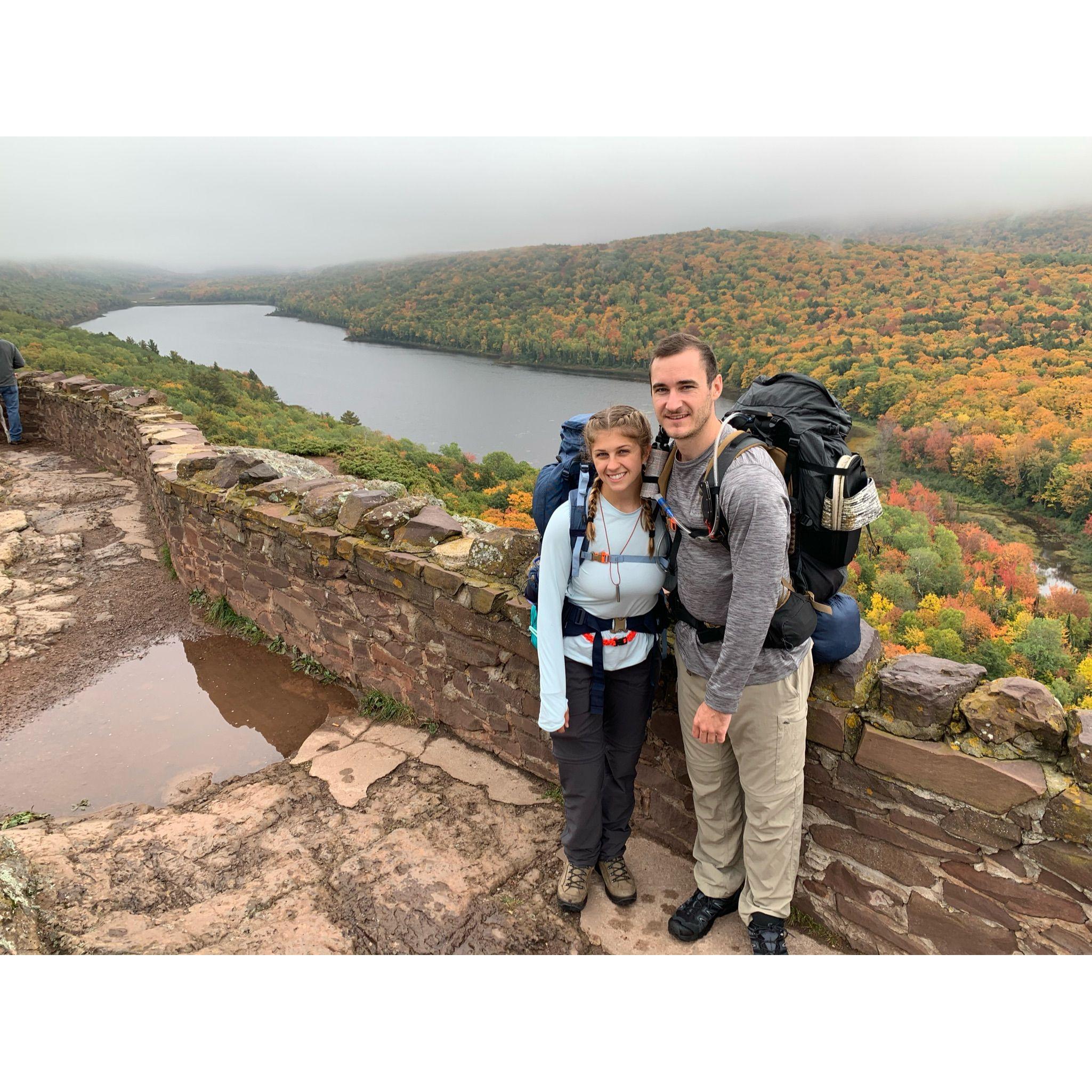 Porcupine Mountains backpacking trip.