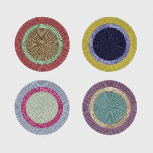 West Elm Joanna Buchanan Stripe Beaded Coasters (Set of 4)