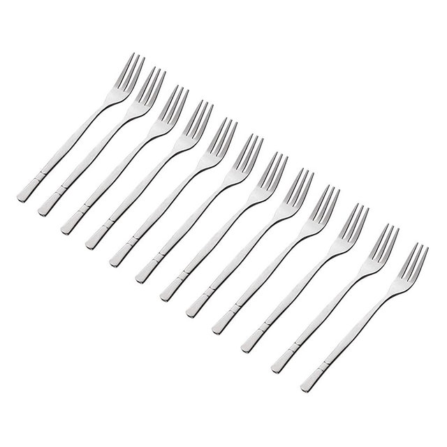 Hosybal Crab Stainless Steel Forks,Escargot Forks 3 Prong Tasting Appetizer Forks Portable Cocktail Salad Fruit Forks for Party Travel,Set of 12, 5 Inches (12 Pcs)