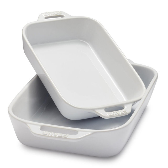 Staub Ceramic Rectangular Baking Dishes, Set of 2