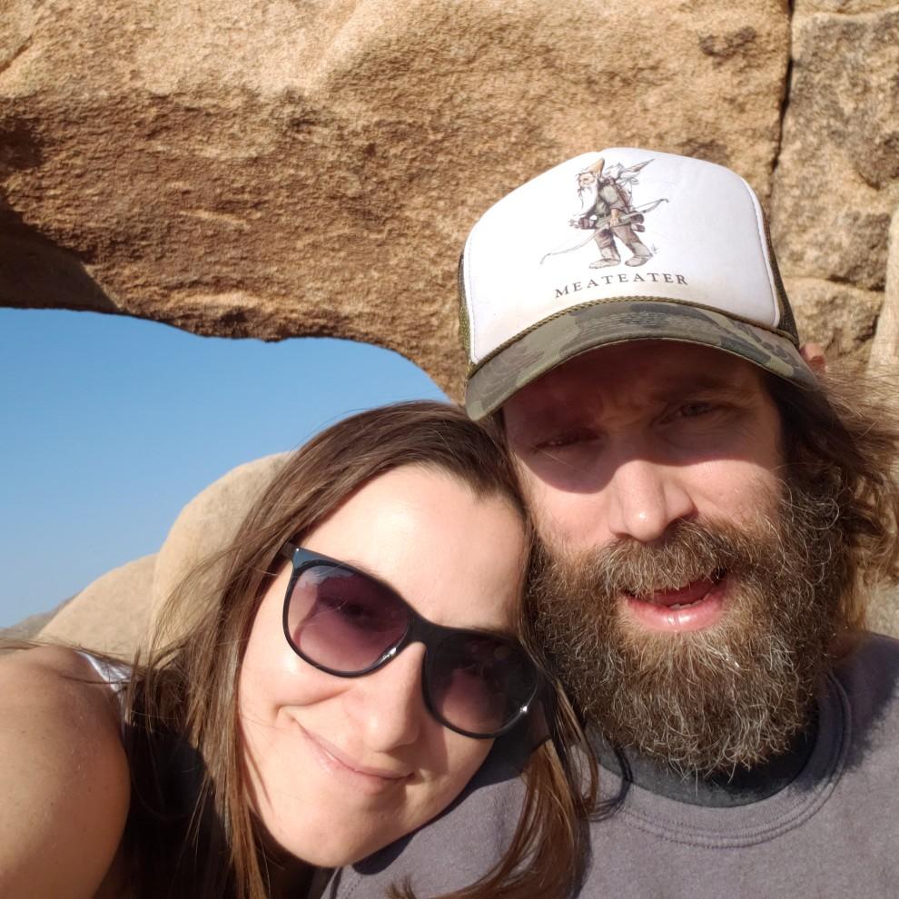 A hike to Arch Rock in Joshua Tree National Park.