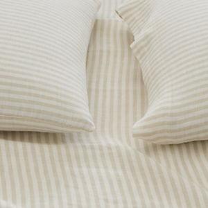 Stripe Relaxed-Linen Sheets | Garnet Hill