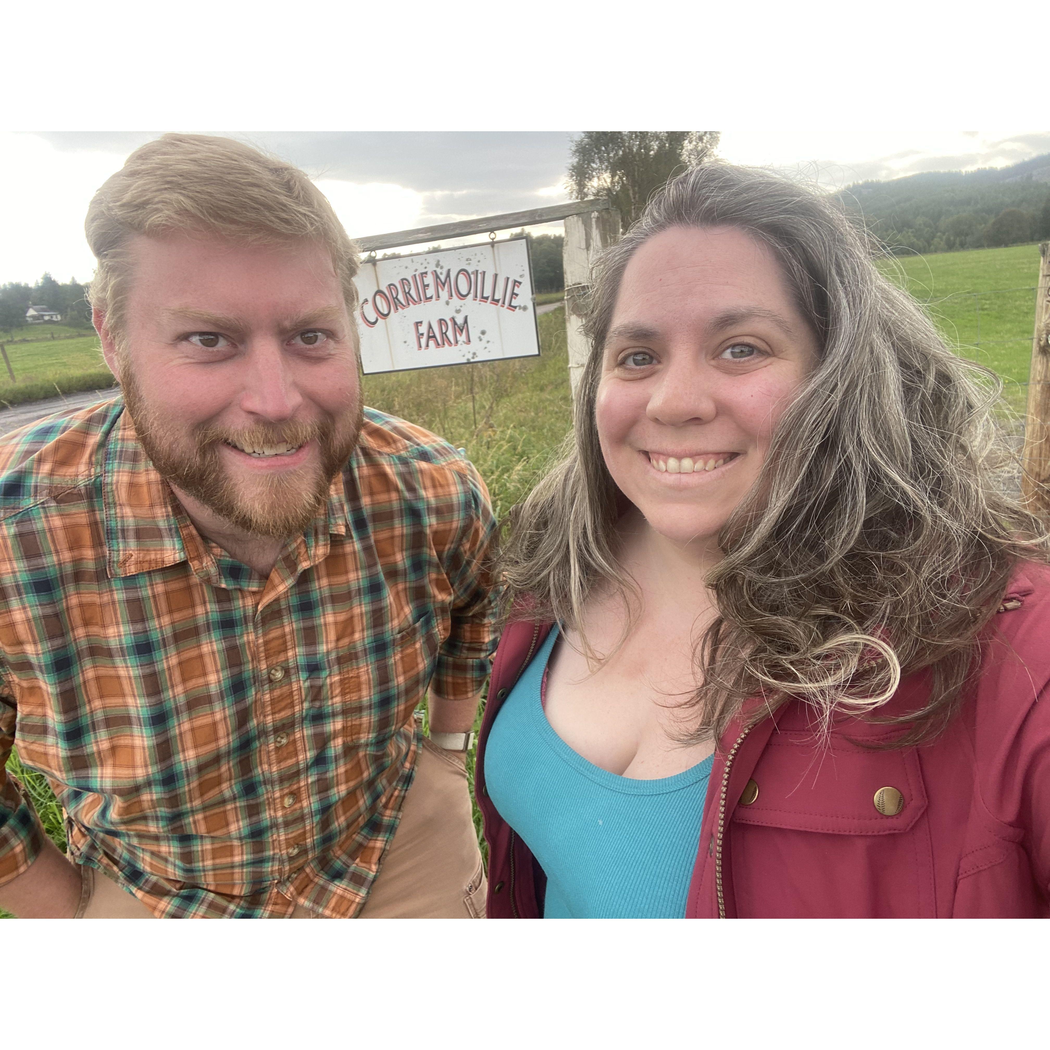 On an adventure through the Scottish Highlands...It's not quite our names, but pretty darn close!
