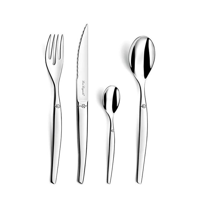 Amefa Lou Laguiole Jet 24pc flatware Set Mirror