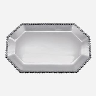 String of Pearls Small Rectangular Octagonal Platter