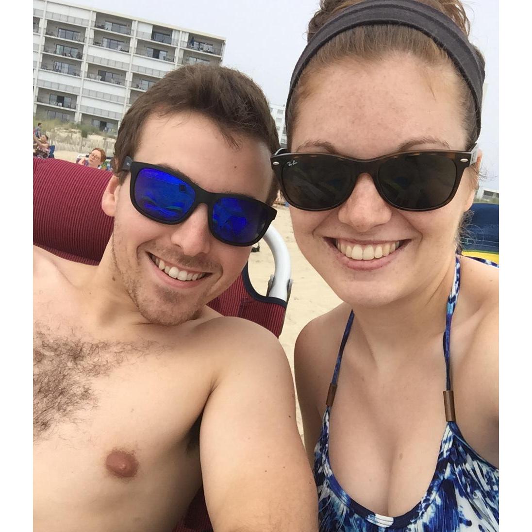 We like spending time at the beach :)
