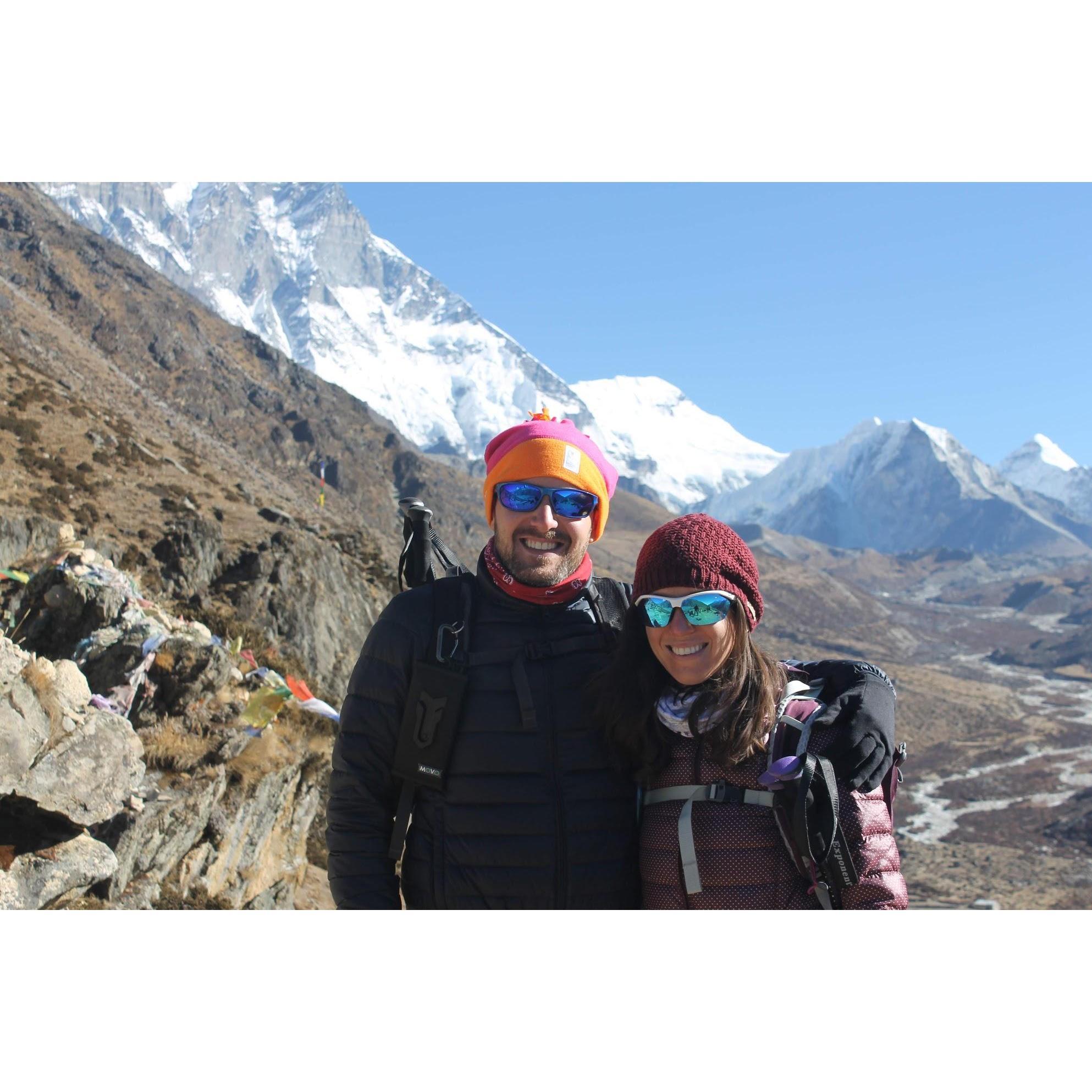 As the temperatures dropped, the views kept getting better as we progressed towards EBC.