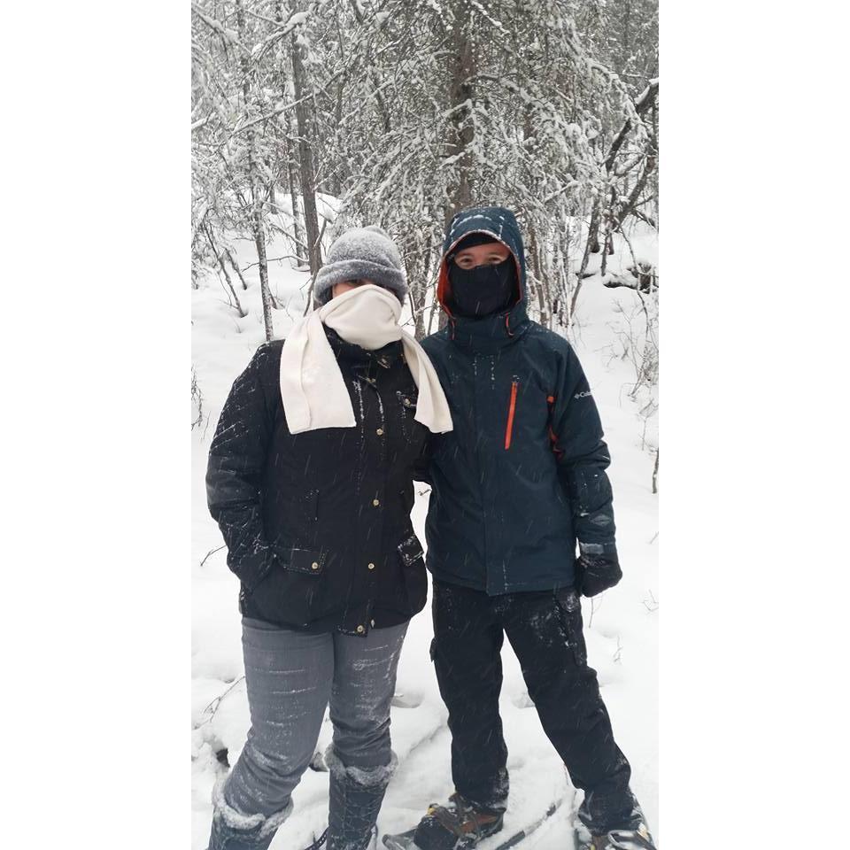 Denali in the winter! Snow shoes were a must.