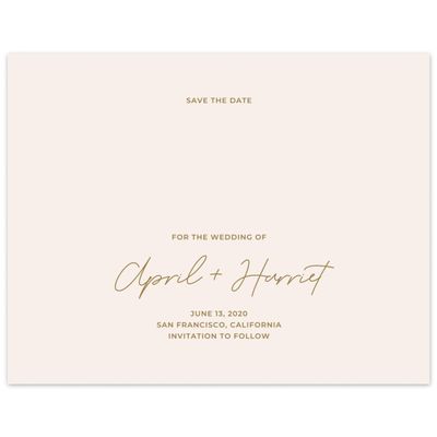 Rose, Pink Wedding Digital Save the Date - Geneva Type