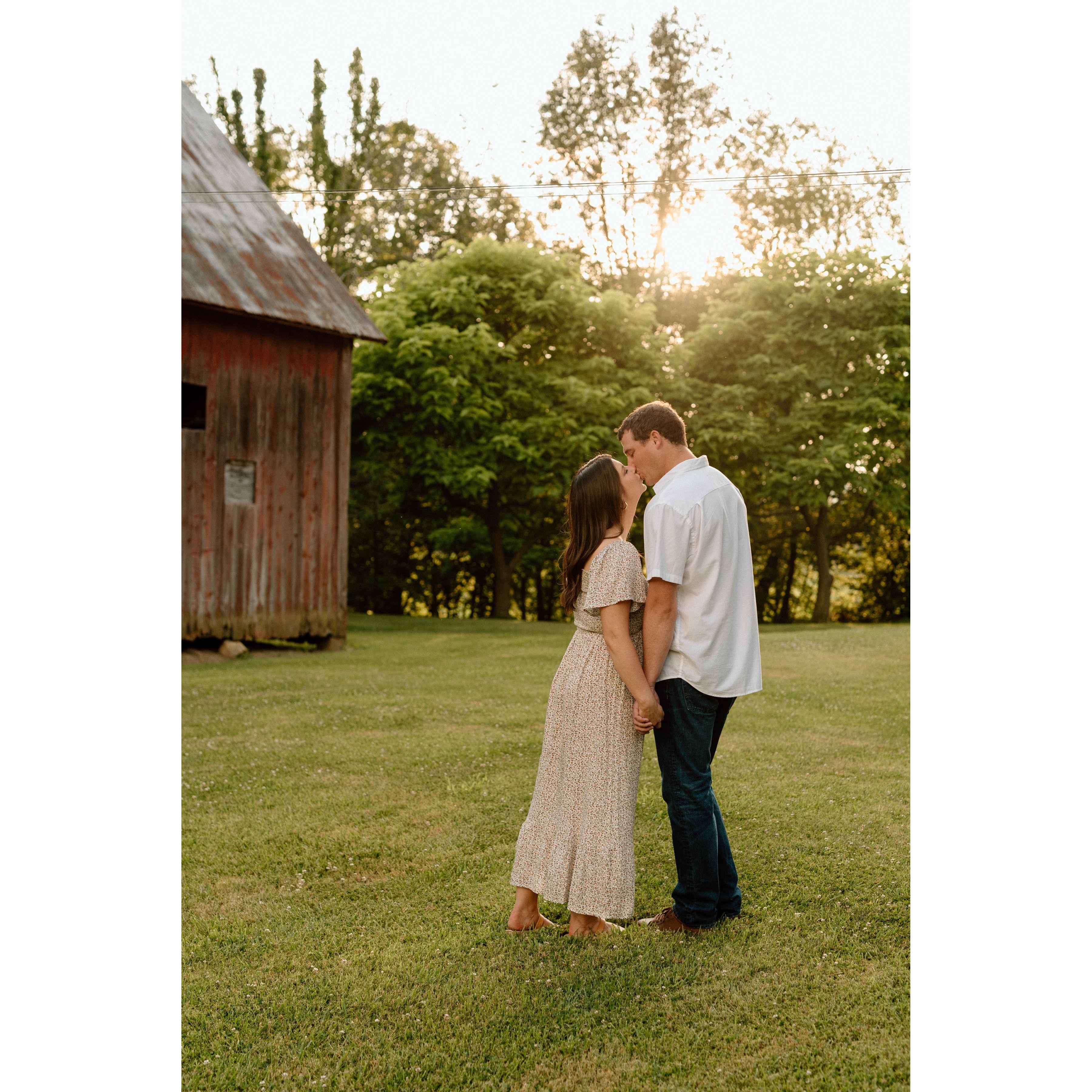 We took our engagement pictures at two of our family friends beautiful homes. They are nestled right between where Alex and I both grew up.