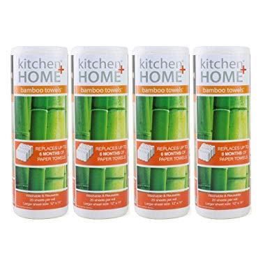 Bamboo Towels - Heavy Duty Eco Friendly Machine Washable Reusable Bamboo Towels - One roll replaces 6 months of towels! (4)