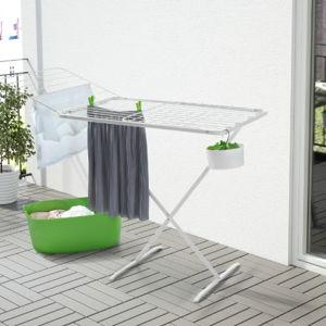 MULIG Drying rack, indoor/outdoor, white