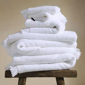 Plush Turkish Cotton Towel Collection ( Set of 6 Towel Bundle in White)