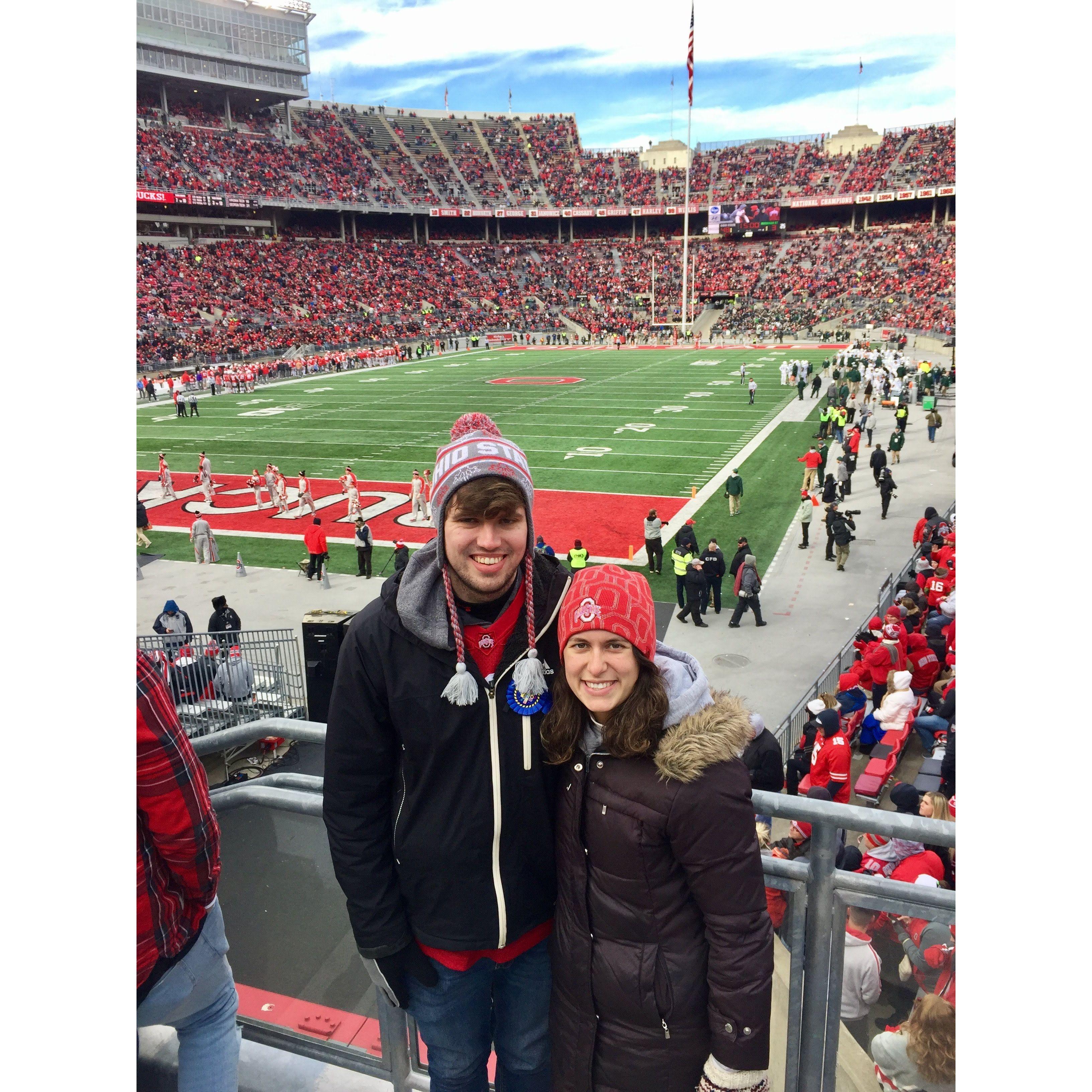 Lydia's first OSU game, 2017