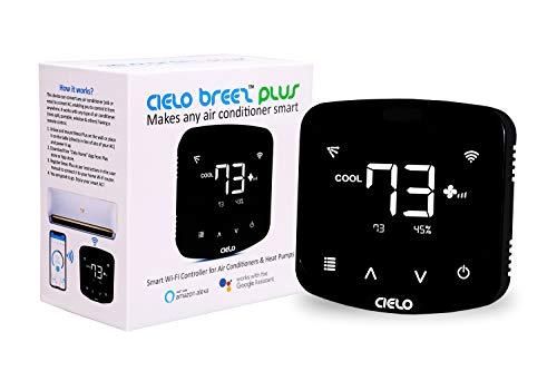 Cielo Breez Plus, Smart Air Conditioner Remote Controller | WiFi Enabled, Compatible with Alexa & Google Home, iOS, Android & Web | Set Automatic Temperature & Humidity based Triggers for your AC