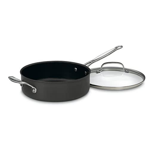 Cuisinart 633-30H Chef's Classic Nonstick Hard-Anodized 5-1/2-Quart Saute Pan with Helper Handle and Lid