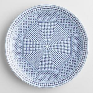Blue Fez Tile Salad Plates Set of 4