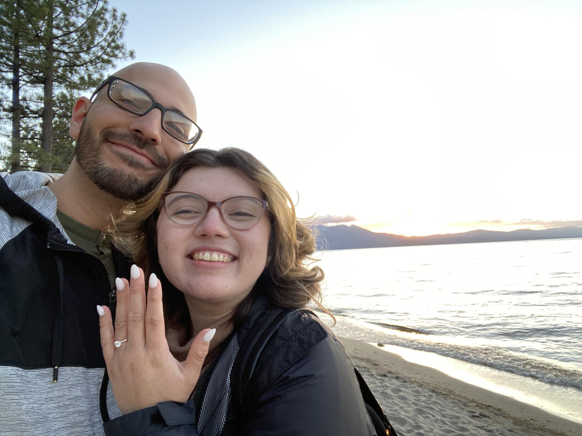 Lake Tahoe, the evening Angel proposed- 2021