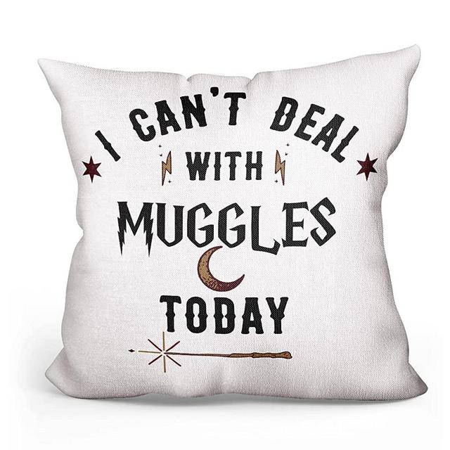 Funny Library Quotes Throw Pillow Cover Cute Pillow Case Linen Pillowcase Cushion Case Home Decor Gifts - 18x18 Inch