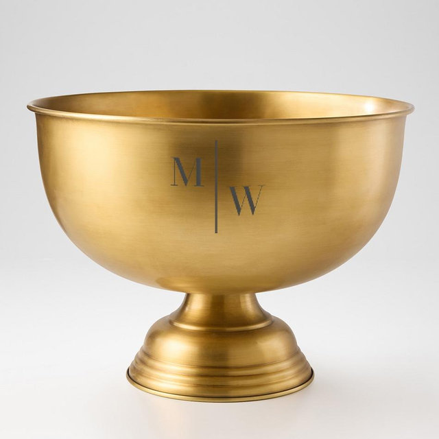 Celebration Wine Bowl - Large, Antique Brass - Didot Style 729 - M|W